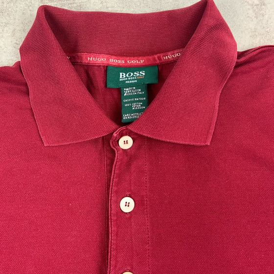 Vintage Hugo Boss Long Sleeve Polo Shirt Medium